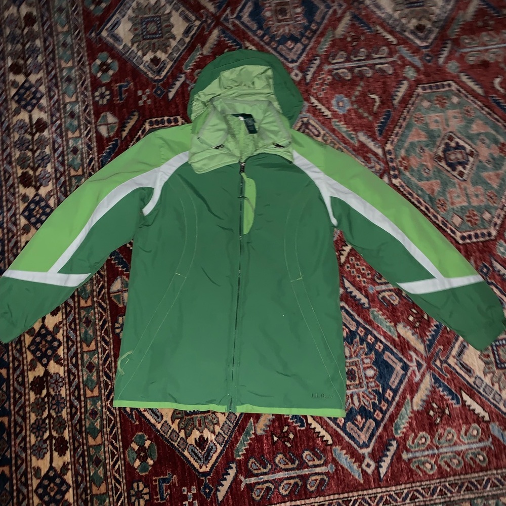 heavy winter coat with shell and removable fleece